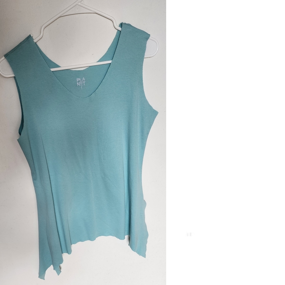 MATTE JERSEY ANGULAR BORDER TANK